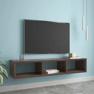 Meuble TV flottant Entertainment Center TV Media Console, étagère murale pour sous la télévision