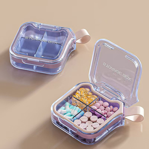 Hàng Ngày Du Lịch Di Động Không Thấm Nước Thuốc Lưu Trữ Hộp Thuốc Dispenser Chủ <span class=keywords><strong>Container</strong></span> Cho Các Thuốc Vitamin Kết Thúc Dầu - Product Image 3