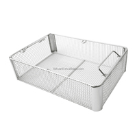 Panier de nettoyage à ultrasons en acier inoxydable 304316 personnalisé pour pièces industrielles, pour le drainage de l'eau