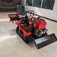 Venta Directa de Fábrica de Pequeñas Rotocultivadoras de Orugas Diésel, Tractores de Orugas para Huertos