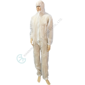 Usine pas cher 30gsm 50gsm jetable PP Non tissé PPE Vêtements Combinaison de sécurité - Product Image 3