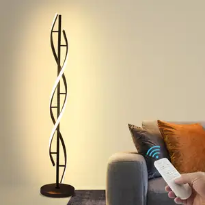 Double S Nordic Postmodern Minimalist Light Floor Lamp Brightness Corner Standing Modern Floor Lamp for Living Room Bedroom