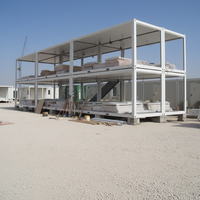 TOPPRE Cadre de structure en acier galvanisé Cadre de conteneur détachable en acier de 20 pieds 40 pieds Maison modulaire préfabriquée en conteneur de 20 pieds