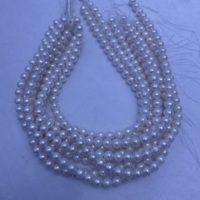 Collier de perles d'eau douce blanches rondes naturelles populaires de 9-10 mm, en vrac, pour un cadeau de fête des mères