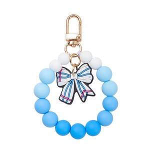 Llavero de silicona con cuentas y dijes temáticos de profesores al por mayor, accesorios de agradecimiento para profesores a granel - Product Image 1