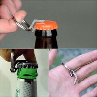 Venta al por mayor Mini abrebotellas de cerveza llavero otras herramientas EDC llavero herramienta pequeña llavero Camping abridor cerveza destornillador llavero