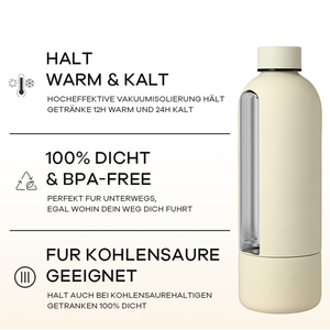 Kleine mondopening dubbelwandige vacuüm reisfles 750ml roestvrijstalen geïsoleerde waterfles met bodemversterking Houdt koud 12 uur - Product Image 4