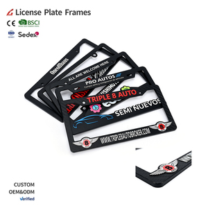 <span class=keywords><strong>Marco</strong></span> de Matrícula de Coche de Diseño Personalizado de Alta Calidad, Cubierta de Soporte de Placa de Matrícula al por Mayor - Product Image 2