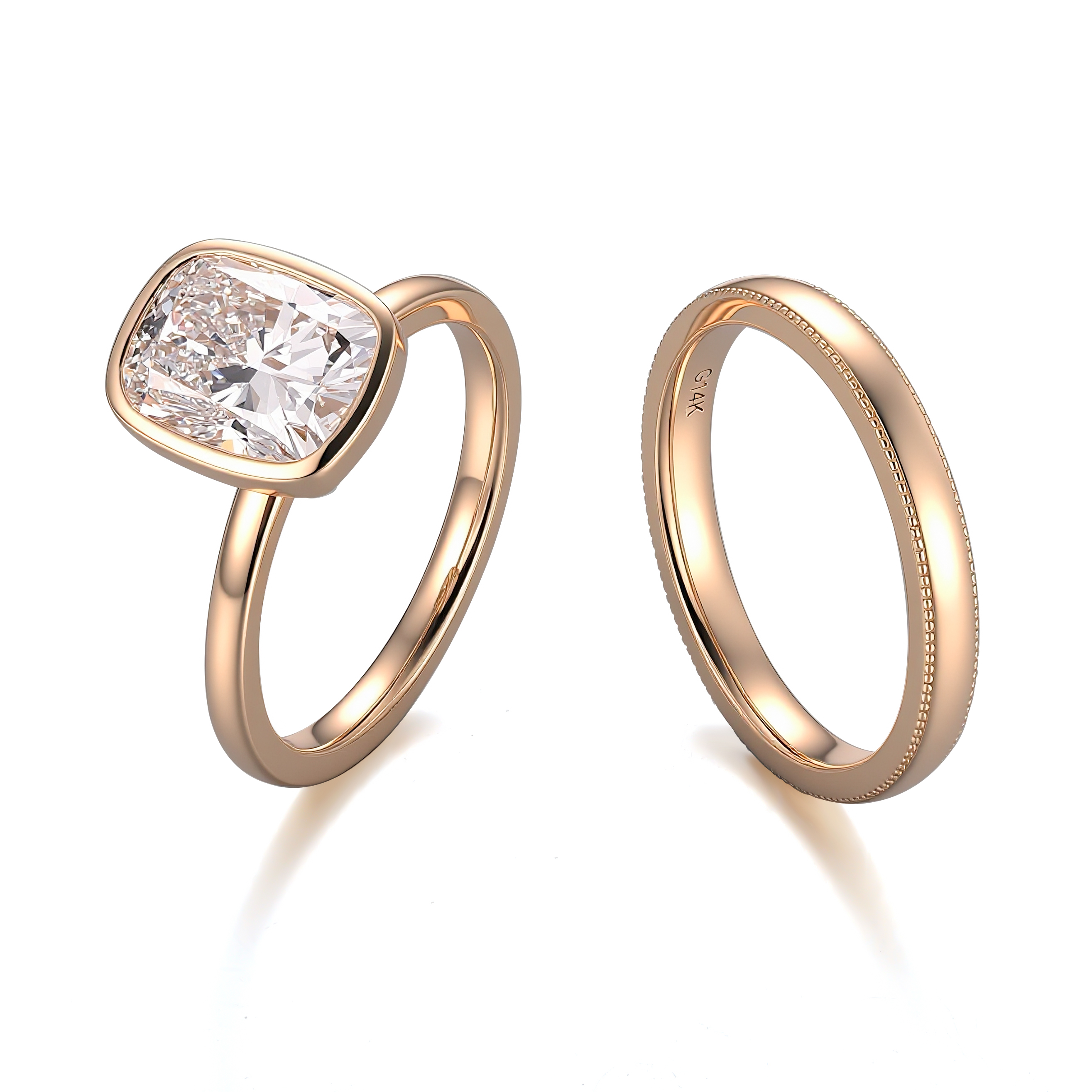 แหวนเพชรแล็บ 14Kgold แท้