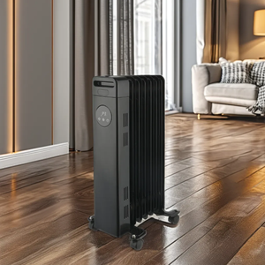 Radiateur électrique portable 1500W avec écran LCD numérique et thermostat réglable pour usage domestique - Product Image 4