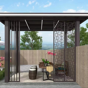 Tùy Chỉnh Ngoài Trời Trung Quốc Phong Cách Sân Vườn Trang Trí Nội Thất Cổ Kim Loại Gazebo Gian Hàng Vườn Nho Đơn Giản Giá Leo Núi Nho Nho Trellis - Product Image 3