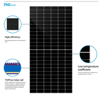 PNG solar EU gudang 560W 570W 580W TOPCon Panel surya kit lengkap PV sistem surya setengah potongan sel kaca tunggal tipe N