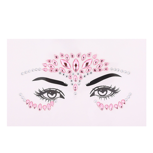 Nuovo Adesivo per Tatuaggio Viso 3D a Diamante, Decorazione Unghie Fai-da-Te Senza Colla, Adesivo con Strass - Product Image 2