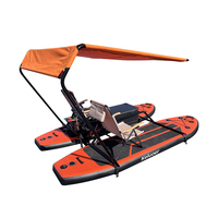 Catamarán Paddleboard eléctrico inflable doble SUP catamarán para lagos y océanos