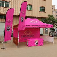 Tente de salon professionnelle pliable résistante au vent, avec impression de logo personnalisé, imperméable, en alliage d'aluminium, design moderne minimaliste, installation rapide