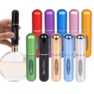Atomizador de Perfume Recargable de Aluminio de 5 ml, Botella de Spray Mini Portátil de Viaje <span class=keywords><strong>con</strong></span> Boquilla Electroquímica de Pulverización Fina - Product Image 1