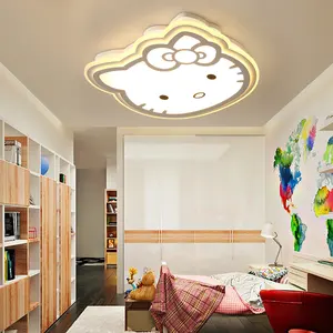 Best Selling Nordic Kat Vorm Roze Geel Plafondlamp Verlichting Kinderen Plafond Verlichting Voor Kinderkamer