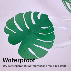 <span class=keywords><strong>Rideau</strong></span> <span class=keywords><strong>de</strong></span> <span class=keywords><strong>douche</strong></span> 3D en PEVA <span class=keywords><strong>de</strong></span> haute qualité, écologique, <span class=keywords><strong>avec</strong></span> <span class=keywords><strong>motif</strong></span> <span class=keywords><strong>de</strong></span> feuilles, imperméable, semi-<span class=keywords><strong>transparent</strong></span> pour salles <span class=keywords><strong>de</strong></span> bain, comprend 12 crochets - Product Image 3