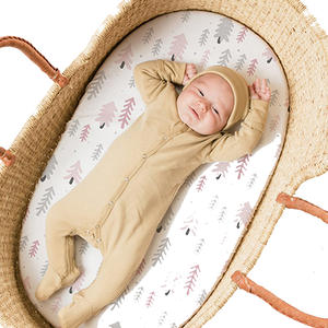 Sábana bajera para bebés, cuna <span class=keywords><strong>de</strong></span> algodón y poliéster para niños, Funda <span class=keywords><strong>de</strong></span> colchón suave para recién nacidos, Mini hojas <span class=keywords><strong>de</strong></span> cuna portátiles <span class=keywords><strong>de</strong></span> dibujos animados elásticas - Product Image 1