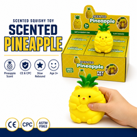 Grandes peluches ananas en TPR, ultra-douces, à récupération lente, jouet réaliste à presser en forme de fruit, anti-stress, jouet sensoriel pour filles