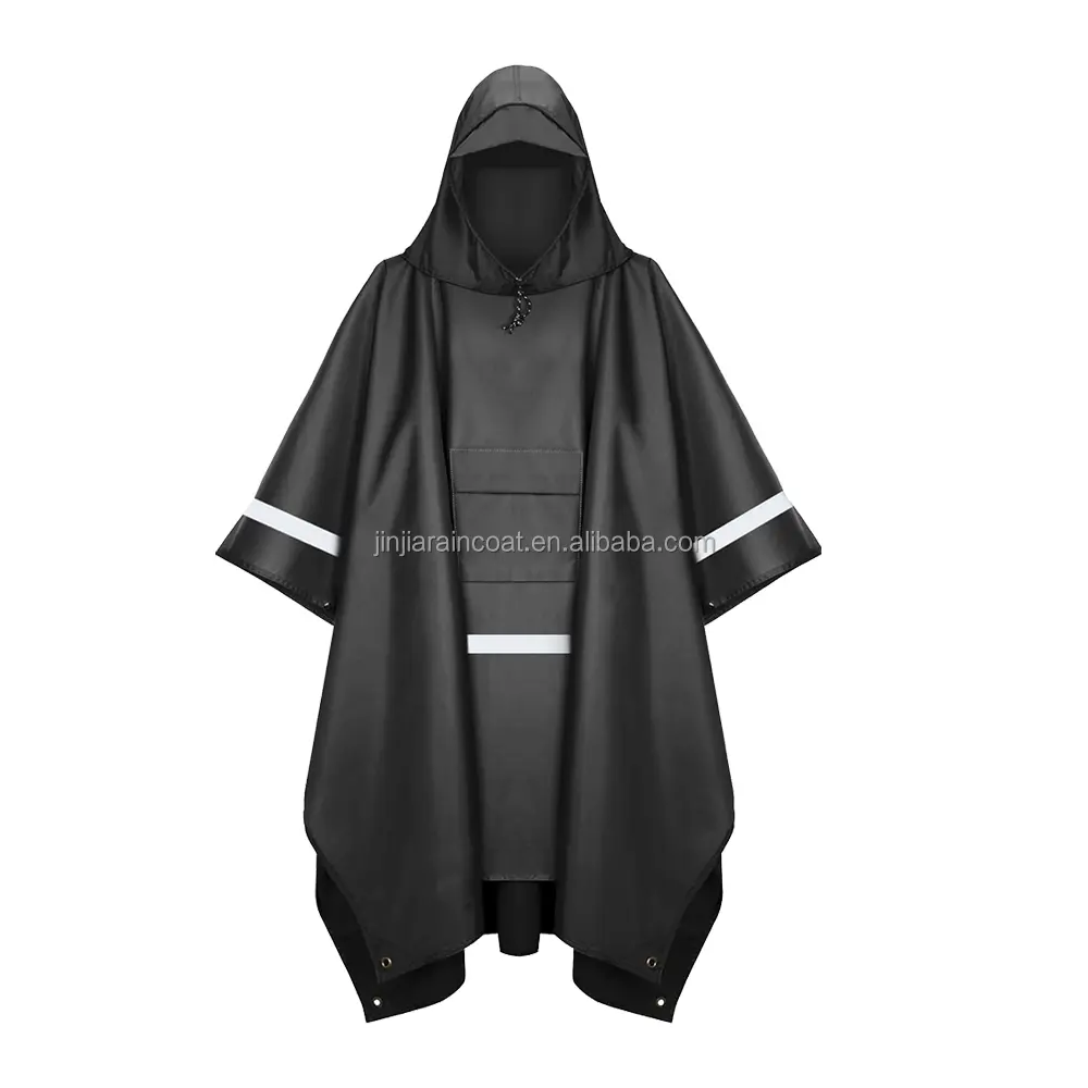 Imperméable personnalisé de bonne qualité Poncho Léger Réutilisable Randonnée en plein air Manteaux de pluie imperméables à capuche