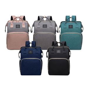 Bolsa de Pañales Impermeable Personalizada con Puerto de Carga USB, Cuna para Bebé, Sombrilla, Mochila con Cambiador - Product Image 4