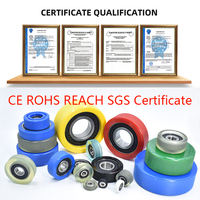 Roues de montagnes russes en polyuréthane PU62624-8 6x8x24mm Roues gonflables en polyuréthane Roue en polyuréthane revêtue de caoutchouc