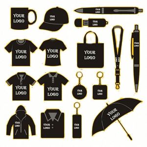 Business Giveaways Promotional Gifts Customized Advertising Welcome Gifts Set Wholesale Customized Logo T-Shirt Gift Set - Product Image 4