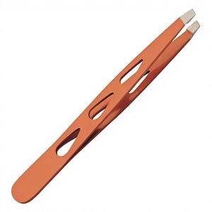 Pince à épiler pour sourcils à pointe pointue et droite, en acier inoxydable, durable, réutilisable, style moderne, avec votre propre logo personnalisé, prix abordable - Product Image 2