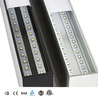 Dimmable Aluminium Lumière Linéaire 0-10V Pendentif Plafonnier Linkable LED Lustres pour Hôtels Bureaux Suspendus Lumières pour Intérieur