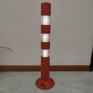 Nhà Máy Bán buôn <span class=keywords><strong>PE</strong></span> PU PVC nhựa cam vàng đường cảnh báo phản chiếu bài giao thông delineator - Product Image 6