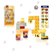 Juego de Cubos Magnéticos de Viaje 2026, 38 Piezas, Bloques de Construcción Magnéticos Mini para Niños, con Caja Metálica Portátil