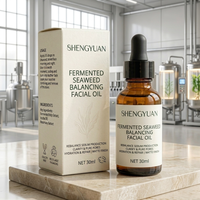 Sérum Huile Éclat Barrière Cutanée à l'Algues Fermentées Non Comédogène Liquide Clarifiant les Pores Hydratant pour le Visage Kit Personnalisé Fournisseur