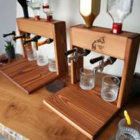 Bouteille de vin en bois Offres Spéciales Distributeur de whisky en bois personnalisé Distributeur de liqueur de carte personnalisé Distributeur de vin