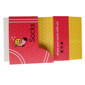 Bán buôn tùy chỉnh in gấp sock giấy nhãn tiêu đề thẻ vớ nhãn bao bì - Product Image 4
