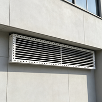 Grille de ventilation ABS rectangulaire pour flux d'air, sortie d'air, montage au plafond, extérieur, hôpital, salle de sport
