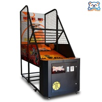 Machine de jeu d'arcade de basket-ball et de boxe à monnayeur Dreamland avec accepteur de billets pour centres de jeux intérieurs