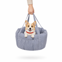 Sac de transport portable à rayures pour chat et chien, idéal pour les voyages en extérieur (vente en gros)