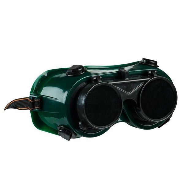 Industrial Protective Full-Frame Flip-Up Auto-Darkening Solar Welding Helmet Goggles Safety Glasses with Uncoated Lens PVC Frame