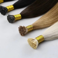I Tip Extension de cheveux Top qualité Double dessiné russe Remy cheveux humains Micro Link Extension de cheveux
