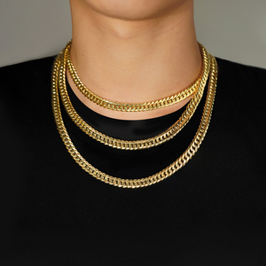 Collana e Bracciale a Catena Cubana in Oro Massiccio 9K 10K 14K 18K con Moissanite Iced Out Stile Hip Hop, Gioielli di Lusso da Uomo e Donna - Vendita all'Ingrosso - Product Image 5