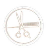 Enseigne néon LED personnalisée pour salon de coiffure et institut de beauté, design gravé, logo d'entreprise, décoration pour bâtiments et maison, télécommande, IP65