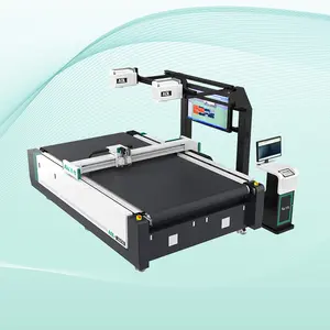 Máy Cắt Da Dao Động Kỹ Thuật Số Cnc Chất Lượng Cao 1625 Dao Tròn Rung Máy Cắt Vải Dệt May