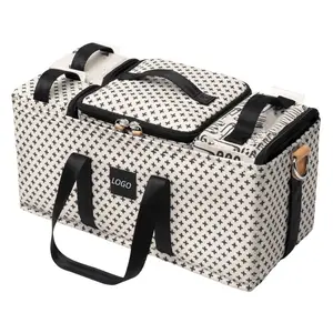 OEM chine vente en gros, Kit de luxe mixte, sac de rangement pour couches de bébé portable, sac Caddy, organisateur de poussette