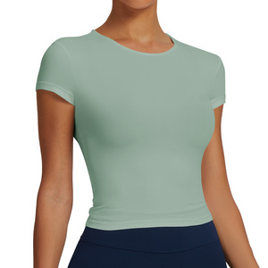 Camiseta Deportiva Allure Body para Mujer, Manga Corta, Cuello Redondo, Transpirable, de Secado Rápido, para Yoga, Fitness y Entrenamiento - Product Image 4