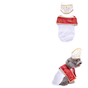 हॉट सेलिंग हेलोलीन कुत्ते की पोशाक मज़ेदार पोप कॉस्प्ले पोशाक के लिए छुट्टी पार्टी कुत्ते के कपड़े - Product Image 4