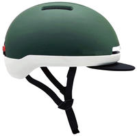 Casque de vélo à lumière LED rechargeable par USB Casque intelligent télécommandé Casque de vélo urbain avec éclairage avant et arrière