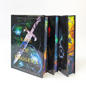 Создавайте полный цвет по заводской цене, на заказ и печать, новинка, роскошная бумага, напыленная кромка, печать книг в твердом переплете с суперобложкой - Product Image 2