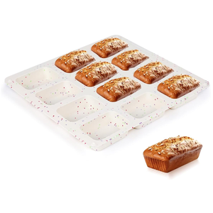 MUYULINS factory can customize 12-cup LFGB platinum-grade non-stick BPA-free silicone brownie cupcake tray muffin <b>cake</b> <b>tin</b> - Product Image 1