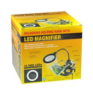 TE-802 <span class=keywords><strong>Loupe</strong></span> de Soudure à Rotation 360 Degrés avec Pinces et Éclairage LED pour Réparation de Téléphones Mobiles - Product Image 6